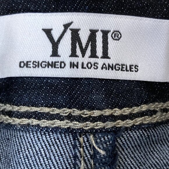YMI Women's Denim Jeans Size 7/28 Mid Rise Boot Cut Stretch Blue NWT - Picture 6 of 10